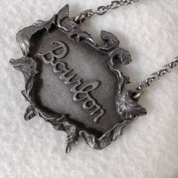 Vintage Metzke Decanter Tags 1975 Pewter Vodka Bourbon Scotch 3 pc Lot - Picture 5 of 9